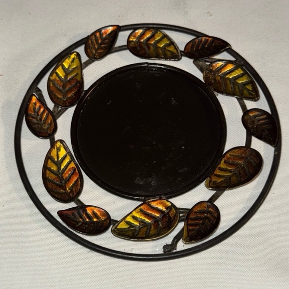 Pillar Candle Holder Decor Plate Set - Picture 4 of 5